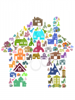Royalty Free Clipart Image of a Home Symbol