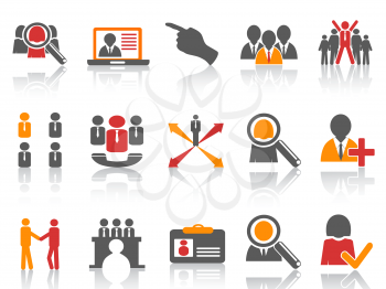 Royalty Free Clipart Image of Human Resources Icons