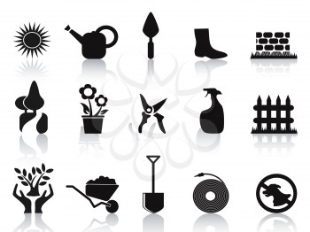 Royalty Free Clipart Image of Garden Icons