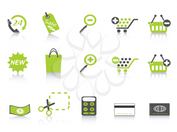 Royalty Free Clipart Image of Shopping Icons