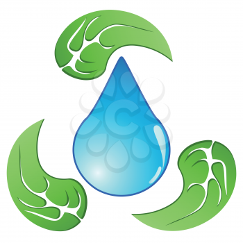 Royalty Free Clipart Image of Recycling Symbol