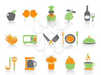 Royalty Free Clipart Image of Food Icons