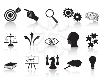 Royalty Free Clipart Image of Strategy Game Icons