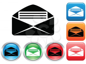 Royalty Free Clipart Image of Envelopes