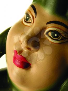 Royalty Free Photo of a Figurine of a Woman's Face