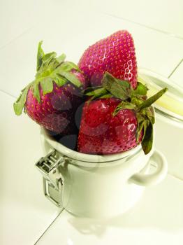 Royalty Free Photo of Strawberries in a Cup