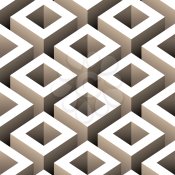 Royalty Free Clipart Image of Square Pattern Background