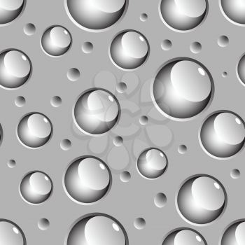Royalty Free Clipart Image of a Grey Bubble Background