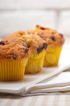 Royalty Free Photo of Chocolate Chip and Raisin Muffins