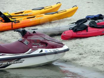 Royalty Free Photo of Water Sports Vehicles