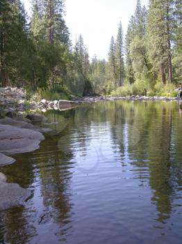 Royalty Free Photo of a River in Yosemite National Park