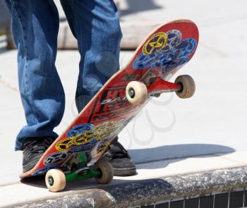 Royalty Free Photo of a Young Skateboarder
