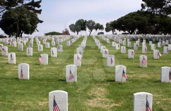 Royalty Free Photo of Fort Rosecrans National Cemetery 