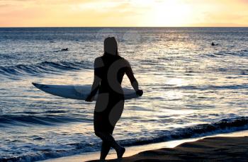 Royalty Free Photo of a Female Surfer