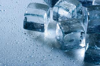 Royalty Free Photo of Ice Cubes and Water