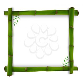 Bamboo shape with shadow over white backgrounds