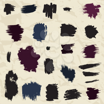 Royalty Free Clipart Image of Grungy Spots