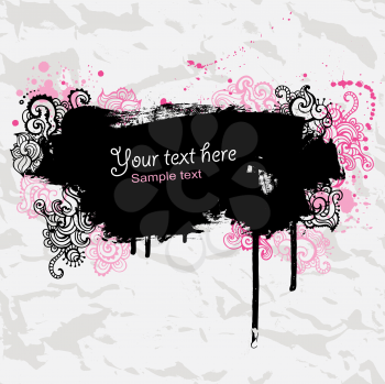 Royalty Free Clipart Image of a Grunge Frame