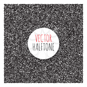 Halftone Background set. Dotwork Abstract Vector illustration Vintage style