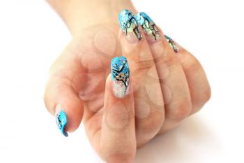 Royalty Free Photo of a Woman With Beautiful Nails