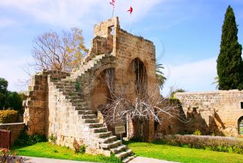 Royalty Free Photo of Bellapais Abbey in Kyrenia, Cyprus
