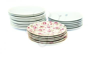 Royalty Free Photo of Stacks of Plates
