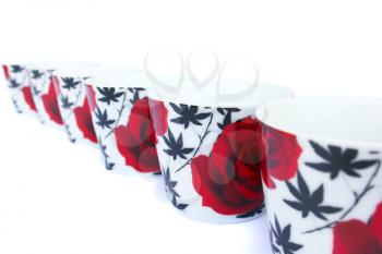 Royalty Free Photo of Floral Cups