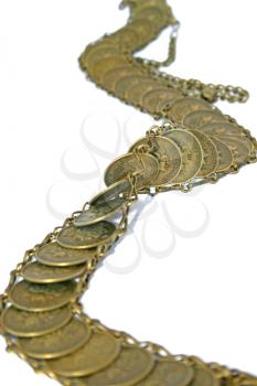 Royalty Free Photo of a Belt Made of Coins