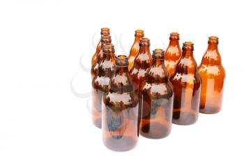 Royalty Free Photo of Empty Beer Bottles