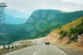 Royalty Free Photo of a Mountain Road in Armenia