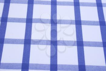 Royalty Free Photo of a Blue Tablecloth