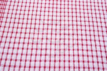 Royalty Free Photo of a Red Tablecloth
