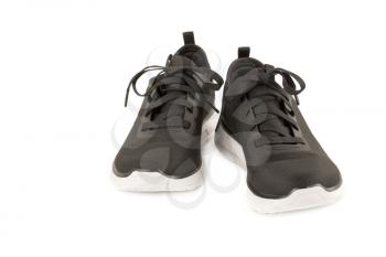 The pair of sport shoes isolated on white background.
