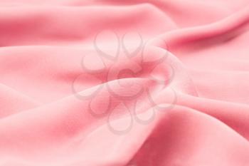 Pink fabric texture as a background, horizontal image.