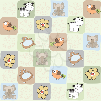 Royalty Free Clipart Image of an Animal Background