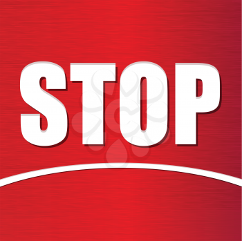 Royalty Free Clipart Image of a Stop Sign