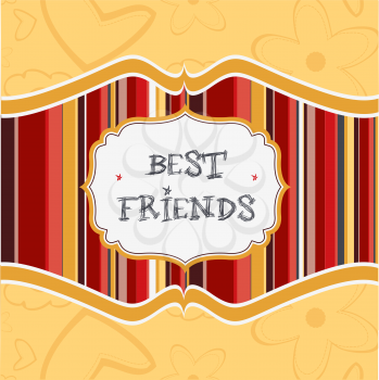 best friends card
