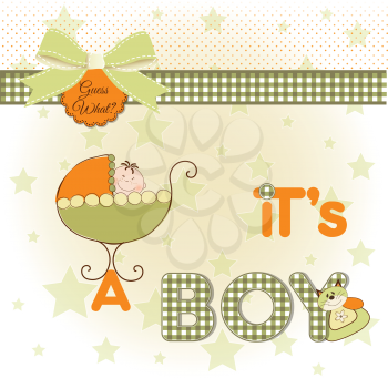 it's a boy, baby shower card