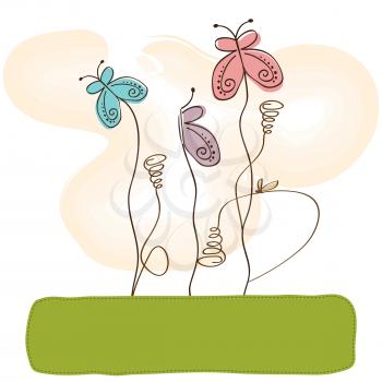 butterflies design, illustration in vector format
