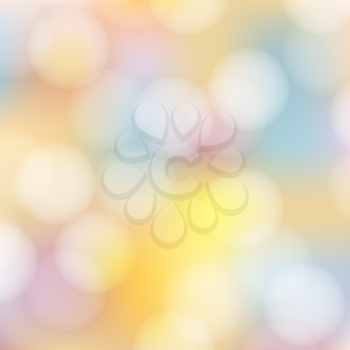 Beautiful soft pastel bokeh abstract background. Vector format