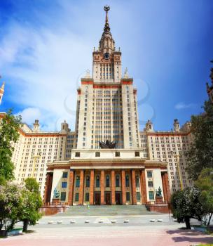 Lomonosov Moscow State University, Main Building, main entrance.