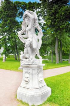 Tsarskoe Selo (Pushkin).Statue of Galatea, Russia