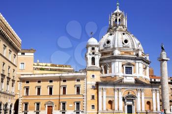 Great church in center of Rome - Eternal City, Rome. Italy