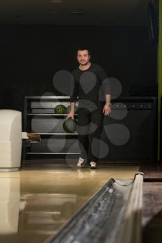 Man In Bowling Alley