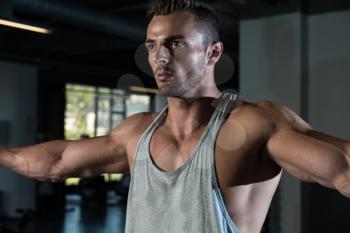 Shoulders Cable Lateral Raise Exercise