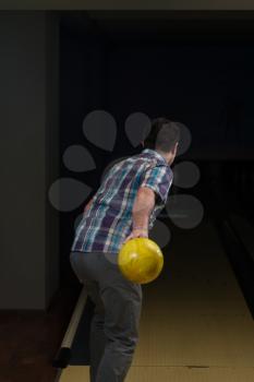 Man In Bowling Alley