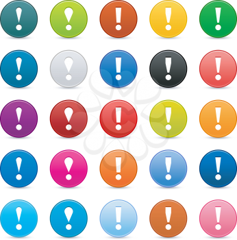Royalty Free Clipart Image of Exclamation Marks