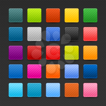 Royalty Free Clipart Image of a Set of Colourful Icons