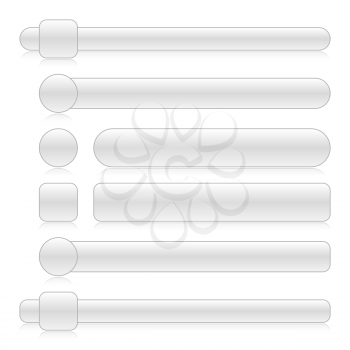 Royalty Free Clipart Image of a Set of Computer Buttons