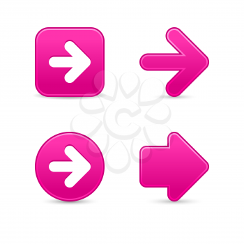Royalty Free Clipart Image of Four Arrow Icons